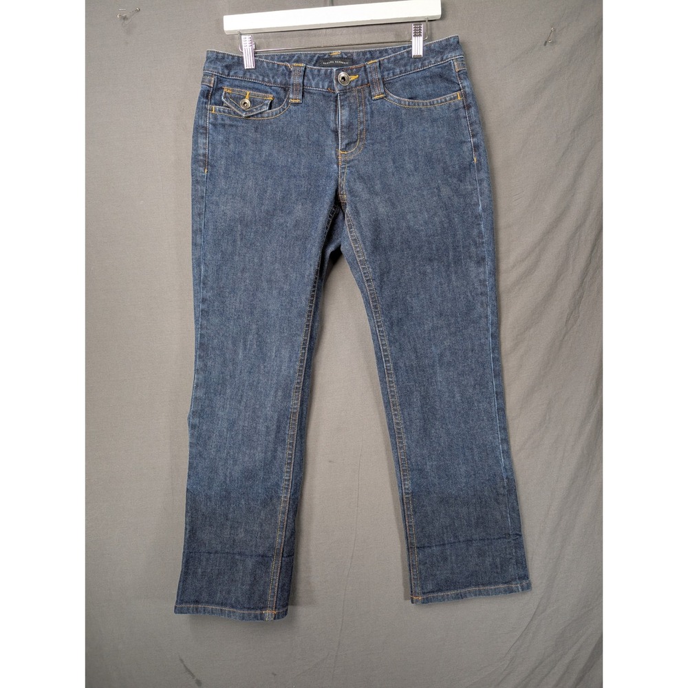 Banana Republic Womens Blue Stretch Straight Leg Denim Jeans Size 8 SKU 6245